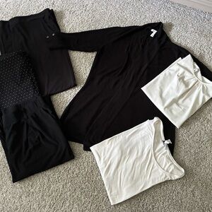 White House Black Market Black Pants, sweater & two tops Size XL